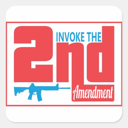 Invoquer le 2ème, Stickers Carrés, Glossy (Devant)