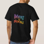 Invoquez les t-shirts tendance invincible pour hom (Dos)
