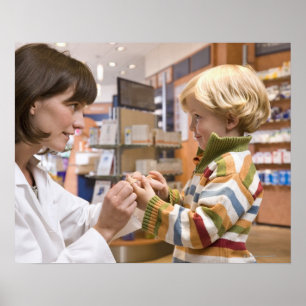 inwendige schoten van een apotheek poster