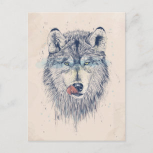 Inwendige tijd briefkaart