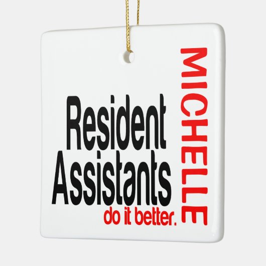 Inwonende assistenten doen het beter OP MAAT Keramisch Ornament (Links)