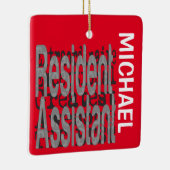Inwoners assistent-assistent-generaal CUSTOM Keramisch Ornament (Rechts)
