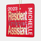 Inwoners assistent-assistent-generaal CUSTOM Keramisch Ornament (Links)