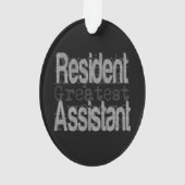 Inwoners assistent-extraordinaire ornament (achterkant)