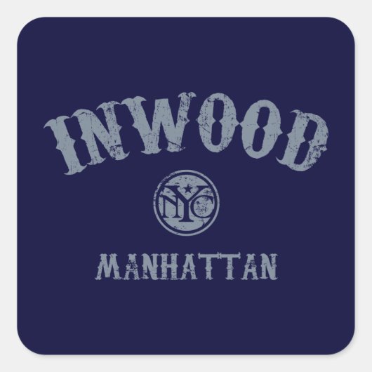 Inwood Vierkante Sticker (Voorkant)