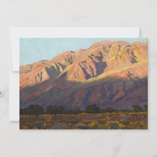 Inyo Range at Sunset, Lone Pine by Maynard Dixon Bedankkaart (Voorkant)