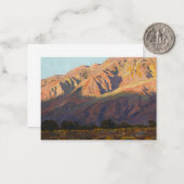 Inyo Range at Sunset, Lone Pine by Maynard Dixon Notitiekaartje (Voorkant / Achterkant in situ)