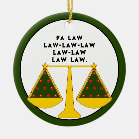 Inzamelbare advocaat keramisch ornament (Voorkant)