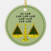 Inzamelbare advocaat keramisch ornament (Voorkant)