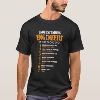 Inzicht in ingenieurs lijsten noodlijdende ingenie t-shirt
