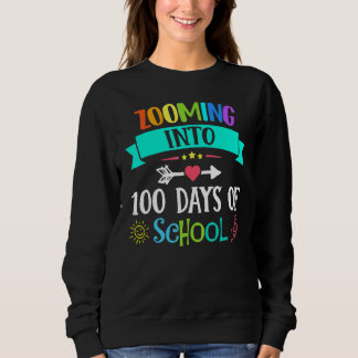 Inzoomen Op 100 Dagen School Leerkrachten Kinderen Trui