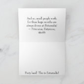 Io Saturnalia Quote uit Petronius Kaart (Binnen)