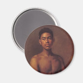 'Iokepa, Hawaiian Fisher Boy' - Magneet (Voorkant / Achterkant)