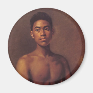 "Iokepa, Hawaiian Fisher Boy" - Magnet Magneet