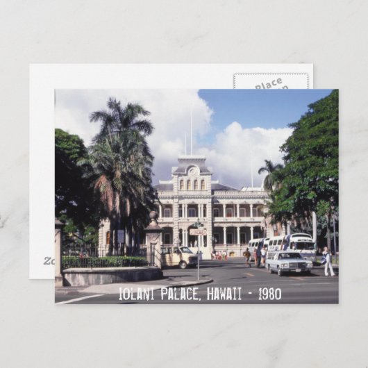 Iolani Palace Hawaii Briefkaart (Voorkant / Achterkant)