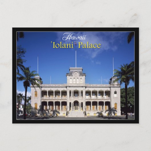 Iolani Palace in Honolulu, Hawaii Briefkaart (Voorkant)