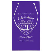 Iolite Wedding Jubileum 21ste cadeautas voor vrouw (Achterkant)