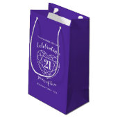 Iolite Wedding Jubileum 21ste cadeautas voor vrouw (Achterkant Gekanteld)
