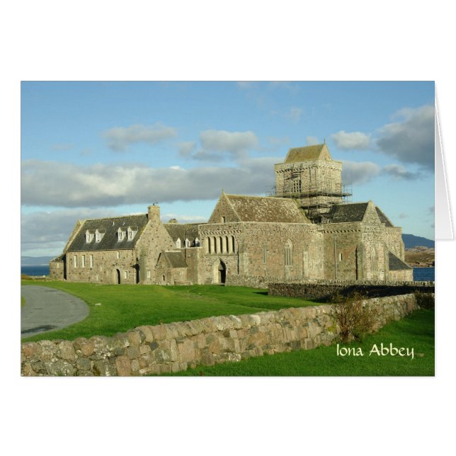 Iona Abbey Card (Voorkant Horizontaal)
