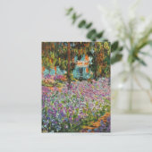 Iopen in de tuin van Monet Briefkaart (Staand voorkant)