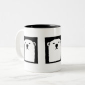 Iorek Triptych Tweekleurige Koffiemok (Voorkant links)