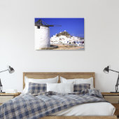 Ios, Griekenland. De prachtige en knapperige, witt Canvas Afdruk (Insitu (Slaapkamer))
