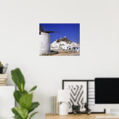 Ios, Griekenland. De prachtige en knapperige, witt Poster (Thuiskantoor)