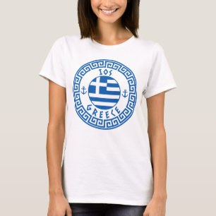 IOS, Griekse Vlag Dames T-Shirt