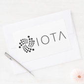 IOTA Logo Rechthoek Sticker (Envelop)
