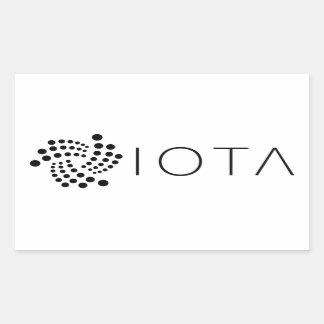 IOTA Logo Rechthoek Sticker