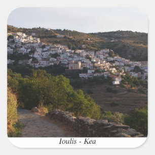 Ioulis - Kea Vierkante Sticker