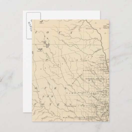 Iowa 2 briefkaart (Voorkant / Achterkant)