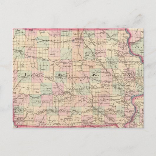 Iowa 3 briefkaart (Voorkant)