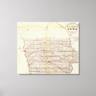 Iowa 3 canvas afdruk