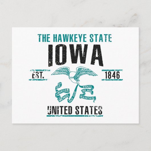 Iowa Briefkaart (Voorkant)