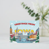 IOWA-Briefkaart Briefkaart (Staand voorkant)