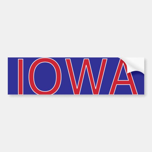 Iowa Bumpersticker (Voorkant)