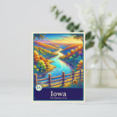Iowa | Carte postale de style anime à ombres celul (Debout devant)
