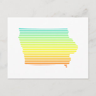 iowa chill fade briefkaart