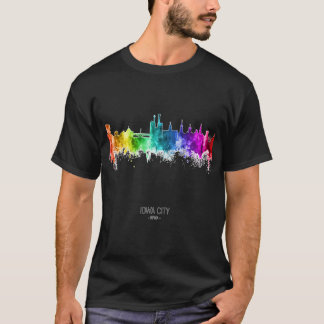 Iowa City Iowa Silhouet Oversized 1 T-shirt