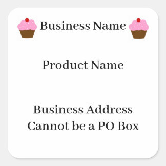 Iowa Cottage Food Law Label voor thuisbakkerij