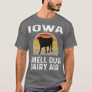 Iowa Dairy Farmer rookt onze Koe voor airy Air Ret T-shirt