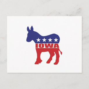 Iowa Democat Donkey Briefkaart
