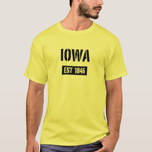 Iowa Est 1846 T-Shirt (Voorkant)