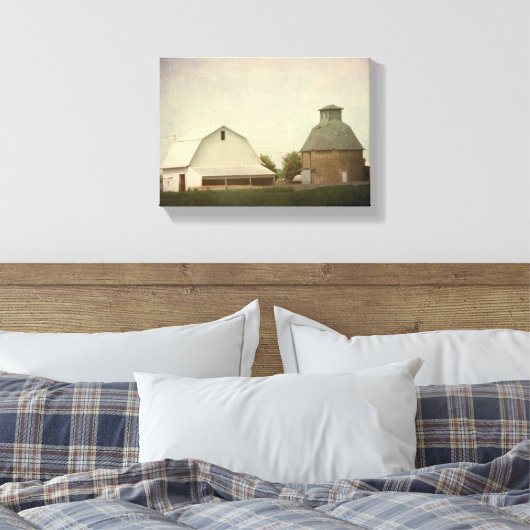 Iowa Farming Canvas Afdruk (Insitu (Slaapkamer))