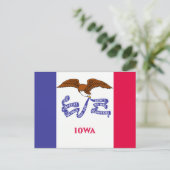 Iowa Flag Briefkaart (Staand voorkant)