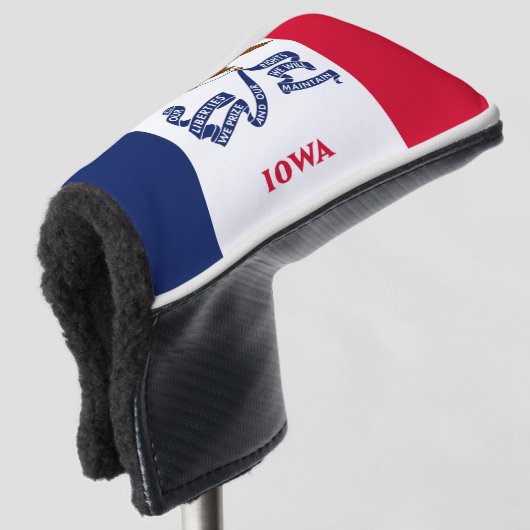 Iowa Flag Golfheadcover (3/4 voorkant)