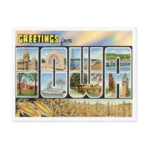 Iowa Greetings uit de Verenigde Staten