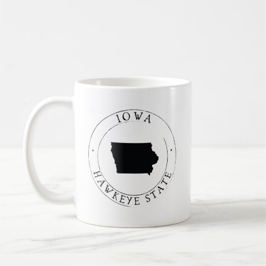 Iowa Hawkeye State Coffee Mug (Gauche)