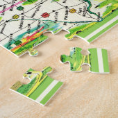 Iowa kaart puzzel legpuzzel (Zijkant)